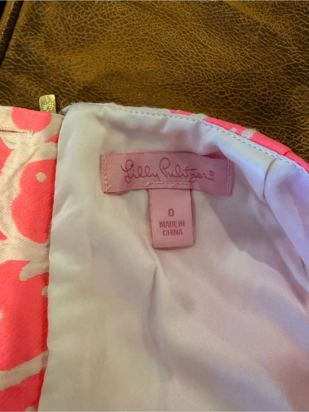 Lilly Pulitzer Neon Pink Floral Scalloped Mini Skirt